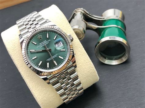 rolex datejust 36 mint green jubilee|rolex datejust 36mm diamond dial.